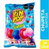 CHUPETA PIN POP SURTIDA X 24 UND CJ X 16 UND