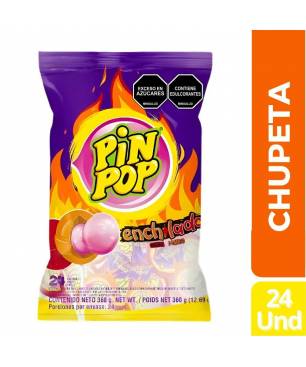 CHUPETA PIN POP ENCHILADO X 24 UND