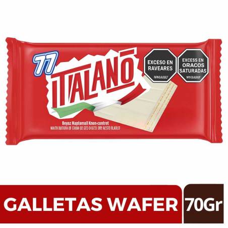 GALLETA WAFER ITALIANO X 70 GR CJ X UND