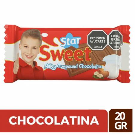 CHOCOLATINA STAR SWEET X 20 GR CJ X UND