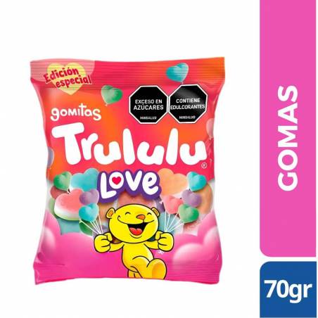 GOMITAS TRULULU SNACKS LOVE X 70 GR CJ X 12 UND