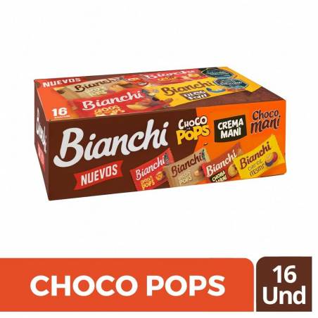 BIANCHI CHOCO POPS SURTIDO 16 UND CJ X UND