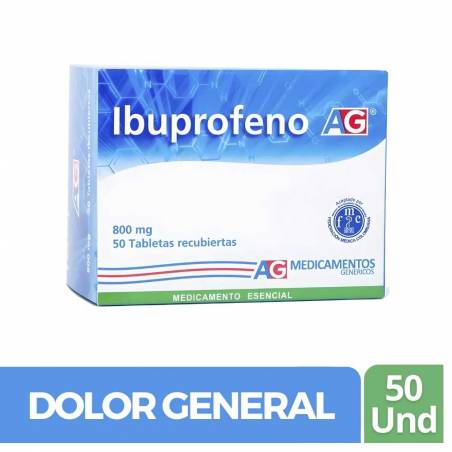 IBUPROFENO AG X 800 MG X 50 TABLETAS CJ X UND
