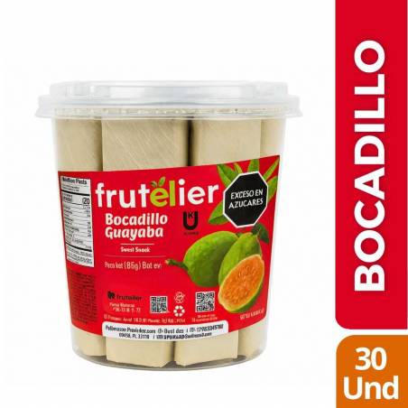 BOCADILLO VELEÑO EN TARRO FRUTELIER X 20 GR X 30 UND CJ X UND