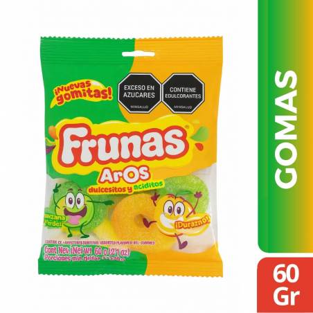 GOMAS FRUNAS AROS X 60 GR CJ X 20 UND
