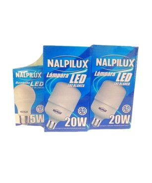BOMBILLOS LED 20W  X 2 + BOMBILLO LED 5W